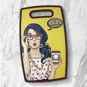 Tábua de Cozinha HQ Comic Retrô Oops