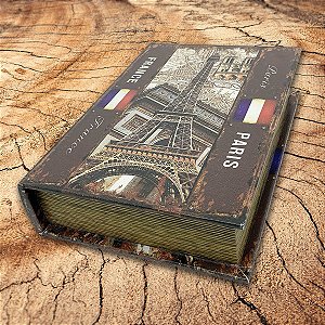Caixa Livro Decorativa France Paris - 25 x 18 cm