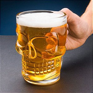 Kit 10 Canecões Caveira para Chopp Cerveja - 500 ml