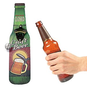 Abridor de Garrafa de parede Craft Beer