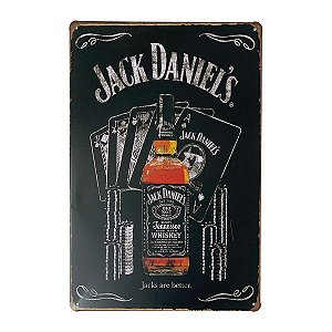 Placa de Metal Whisky Jack Daniel's are better - 30 x 20 cm