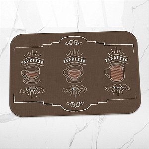 Tapete de Cozinha Café Expresso Doplo Tripplo
