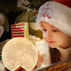 Luminária Decorativa Lua Cheia 8 Cores