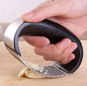 Espremedor Triturador de Alho Fácil em Inox Amassador