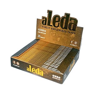 CAIXA SEDA ALEDA OURO KING SIZE C/ 20LIVR