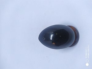 Yoni Ovo (Yoni EGG) de Obsidiana Com Furo para Pompoarismo/Cristaloterapia - PEQUENO