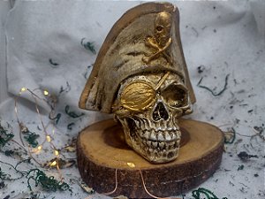 Cranio / Caveira Pirata para Decoração - Todo feita a mão