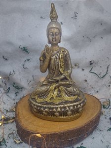 Estatueta de Buda para Decoração - Toda feita a mão - 12 Centímetros