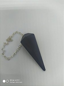 Pendulo Radiestesico/Feng Shui - Obsidiana Negra