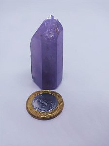 Ponta De Cristal Gerador Pequena - Olho de Tigre - Sextavado - 100PCento  Natural - 03 Gramas