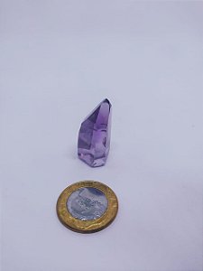 Ponta De Cristal Gerador Pequena - Quartzo Azul - Sextavado - 100PCento  Natural - 03 Gramas