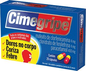 A010 - Cimegripe com 20 comprimidos (Referência Resfenol, Multigripe, Benegripe, Tamiflu)