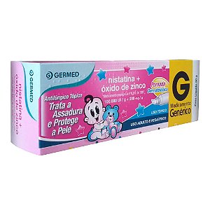 A007 - Nistatina + Óxido de Zinco 60 grs Genéricos Germed (Referência Dermodex, Dermostatin)