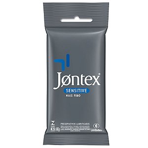 A050 - Preservativo (Camisinha) Jontex Sensitive com 6 (VALIDADE 04/2020)