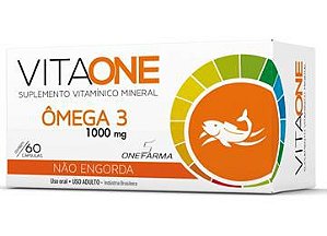 A014 - Ômega 3 1000mg VITAONE com 60 comprimidos