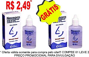 001 - Neosoro Adulto 30ml (COMPRE 1 LEVE 2) OFERTA PARA OS 50 PRIMEIROS CLIENTES