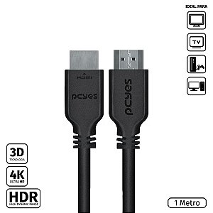 CABO HDMI 2.0 4K 30AWG PURO COBRE 1 METRO - PHM20-1