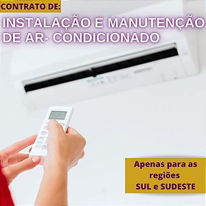 Serviço de instalação e manutenção de ar-condicionado