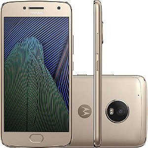Smartphone Moto G5 Plus Dual Chip Android 7.0 Tela 5.2" 32GB 4G Câmera 12MP - Ouro