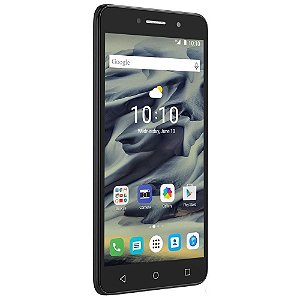Smartphone Alcatel Pixi4 6 HD Preto com Tela 6” HD, Memória 8GB, Câmeras com flash 13MP+ 8MP, Android 5.1, Dual Chip, 3G e Processador Quad Core