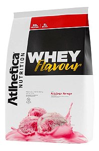 Whey Protein Flavour 850g - Atlhetica Nutrition - Morango