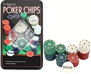 Poker Chips Professional - 100 Fichas
