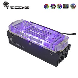 Kit Water Block RGB p/ Memória RAM Freezemod + Dissipadores