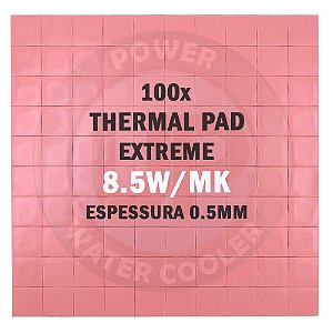 Thermal PAD Extreme 0.5mm Térmico 100x 10x10x0.5mm 8.5W/wK