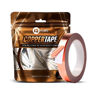 Fita Adesiva de Cobre 30mm Coppertape Condutiva de Alto Desempenho