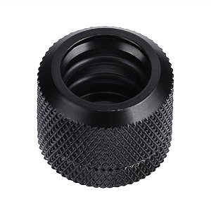 Fitting G1/4 Compression Preto p/ Tubo Rígido 14mm para Water Cooler