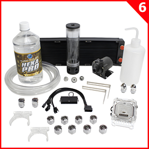 KIT WATER COOLER CUSTOM COMPLETO TIER 6 AMD 360mm RGB