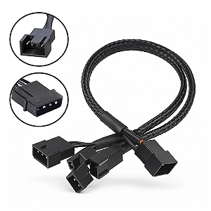 Cabo Adaptador Multi Fan Molex c/ 4 saídas