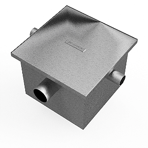 Caixa de Gordura em Aço Inox 40x40x30 - AISI 304