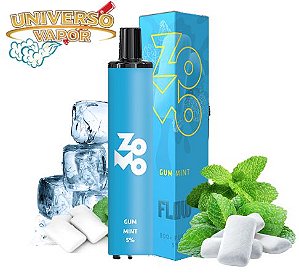 POD DESCARTÁVEL 5% NICSALT ZOMO FLOW 800 PUFFS - GUM MINT - ZOMO