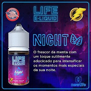 LÍQUIDO NIGHT - NICSALT - LIFE E-LIQUID