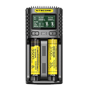 CARREGADOR DUAL UMS2 LCD - NITECORE®