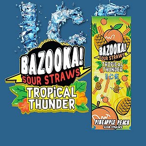 LÍQUIDO BAZOOKA! SOUR STRAWS - PINEAPPLE PEACH ICE