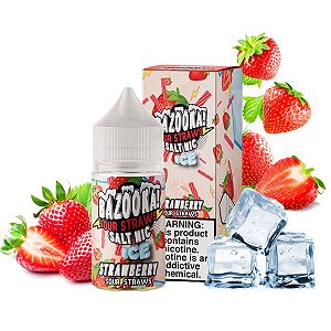 LÍQUIDO STRAWBERRY ICE - NICSALT - BAZOOKA!