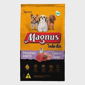 Ração Magnus todo dia pequeno porte sabor carne carne e frango 10,1 kg