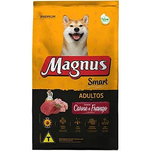 Ração Magnus smart cães adultos sabor frango com carne 20kg