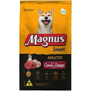 Ração Magnus smart cães adultos sabor frango e carne 15kg