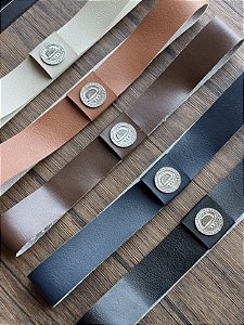 Kit 5 Faixas de Couro para Chapéu - Cores clássicas