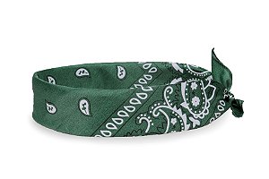 Bandana Estampada Verde Escuro