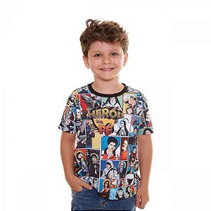 Camiseta Menina ou Menino Heróis da Fé - Todos os Santos