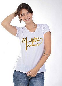 T-shirt Fé Amor e Esperança