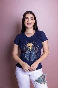 T-shirt Nossa Senhora Aparecida Azul Marinho