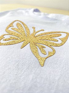 T-shirt Borboleta Aplicação