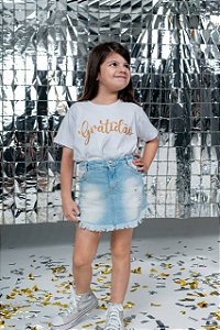 Camiseta Gratidão Infantil Unissex