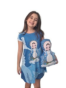 Vestido Infantil Nossa Senhora das Graças