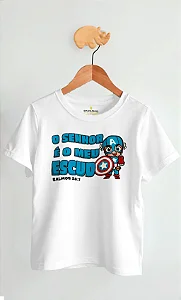 Camiseta Infantil O Senhor É Meu Escudo
